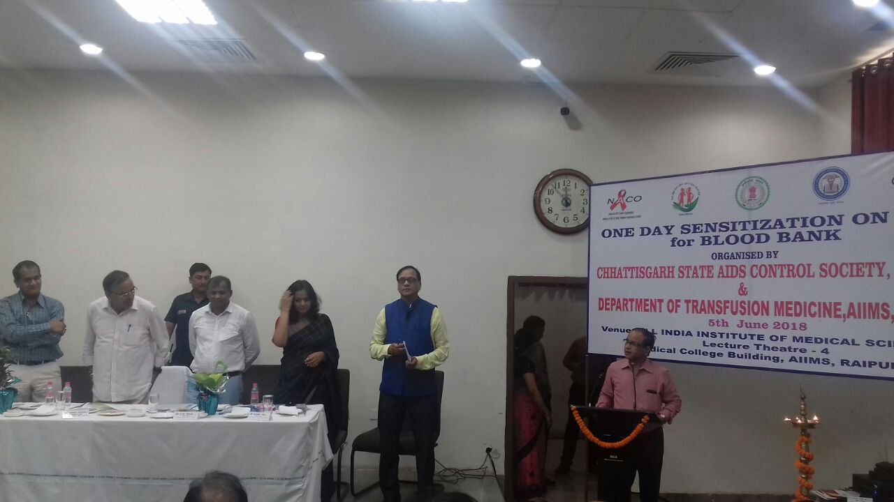  Photographs of the CME event organized by Department of Transfusion Medicine And Blood Bank, AIIMS, Raipur